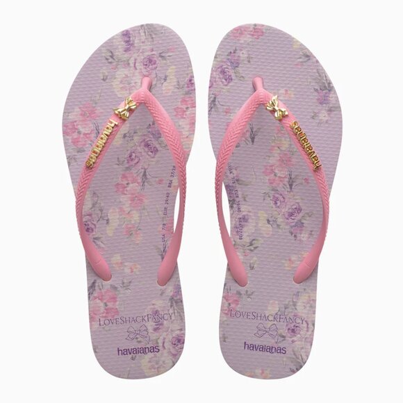 NEW NWT LOVESHACKFANCY x HAVAIANAS SANDALS SIZE 9/10 - Picture 1 of 4